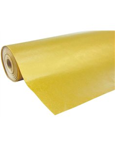 Rouleau papier cadeau kraft verg aux motifs or 50m x 0,70m 60g.. 2