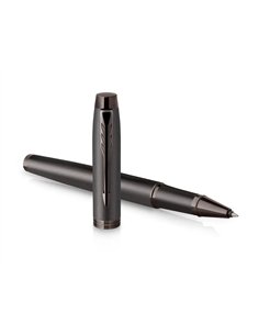 Stylo roller parker im monochrome noir pointe fine encre bleu etui cadeau. 2