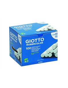 Boite de craies standard giotto tableaux et ardoises 100 unites coloris blanches.