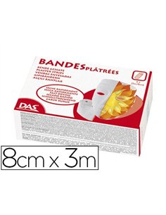 Bande plâtrée das 8cmx3m boîte 20 unités.