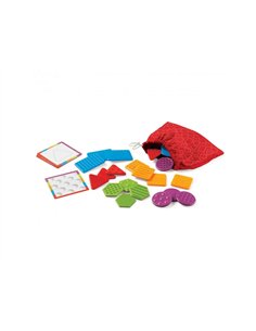Jeux de reconnaissance tactile learning resources jeu de forme tactiles 20 pieces plastiques sac de jeu.