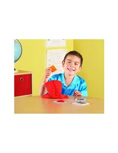 Jeux de reconnaissance tactile learning resources jeu de forme tactiles 20 pieces plastiques sac de jeu. 2