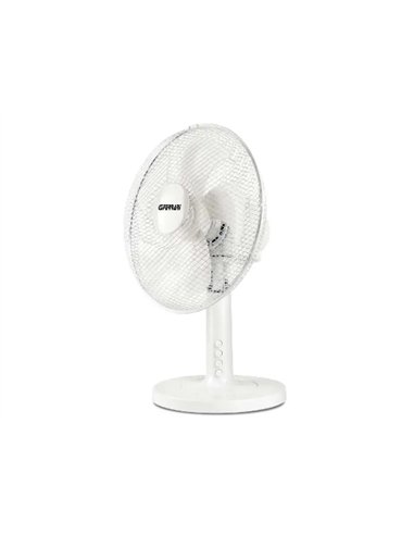 Ventilateur g3ferrari libeccio 30 g50043 table 30cm moteur 35w 5 pales silencieux 2 vitesses coloris blanc.