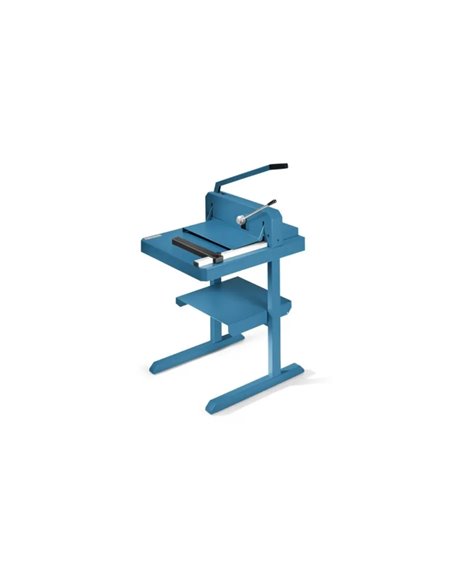 Massicot à levier Dahle 842 pour papiers épais jusqu'à 300 feuilles - Lame supérieure en acier Solingen - Table en métal - Bande