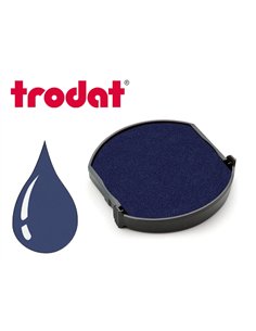 Cassette encrage trodat 6/4630b pour tampon encreur printy 4630 diametre 30mm coloris bleu.