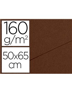 Papier dessin canson feuille mi-teintes n 501 grain gelatine haute teneur coton 160g 50x65cm unicolore marron.