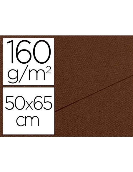 Papier dessin canson feuille mi-teintes n 501 grain gelatine haute teneur coton 160g 50x65cm unicolore marron.