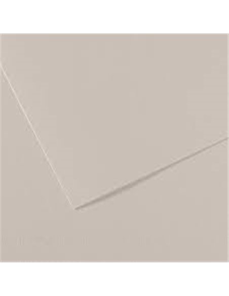 Papier dessin canson feuille mi-teintes n 120 grain gelatine haute teneur coton 160g 50x x65cm unicolore gris perle.
