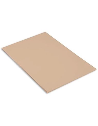 Papier dessin canson feuille mi-teintes n 112 grain gelatine haute teneur coton 160g 50x65cm couleur coquille.