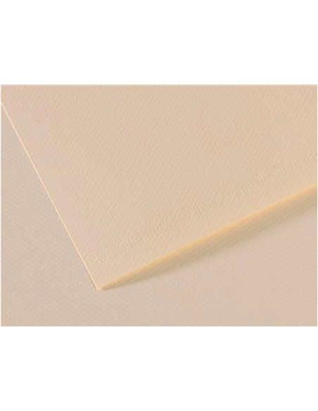 Papier dessin canson feuille mi-teintes n 110 grain gelatine haute teneur coton 160g 50x65cm unicolore lys.