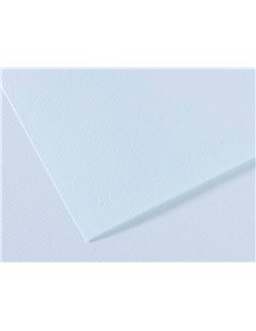 Papier dessin canson feuille mi-teintes n 102 grain gelatine haute teneur coton 160g 50x65cm unicolore azur. 2