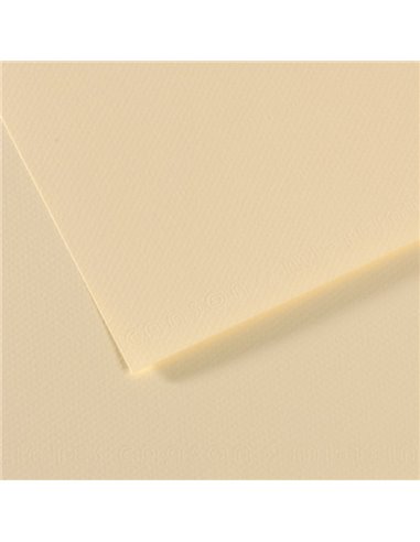 Papier dessin canson feuille mi-teintes n 101 grain gelatine haute teneur coton 160g 50x x65cm couleur citronnelle.