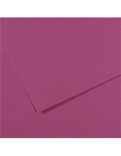 Papier dessin canson feuille mi-teintes n 507 grain gelatine haute teneur coton 160g 50x65cm unicolore violet.