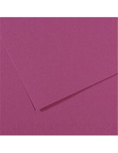 Papier dessin canson feuille mi-teintes n 507 grain gelatine haute teneur coton 160g 50x65cm unicolore violet.