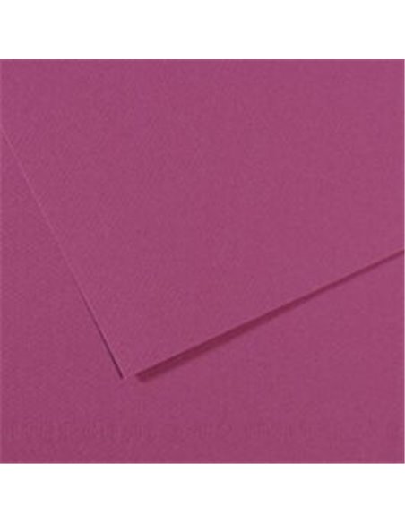 Papier dessin canson feuille mi-teintes n 507 grain gelatine haute teneur coton 160g 50x65cm unicolore violet.