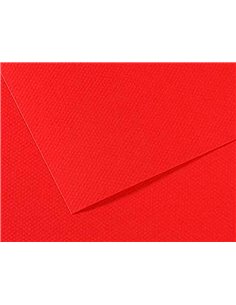 Papier dessin canson feuille mi-teintes n 505 grain gelatine haute teneur coton 160g 50x65cm unicolore rouge. 2