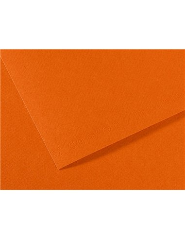 Papier dessin canson feuille mi-teintes n 502 grain gelatine haute teneur coton 160g 50x65cm unicolore havane.