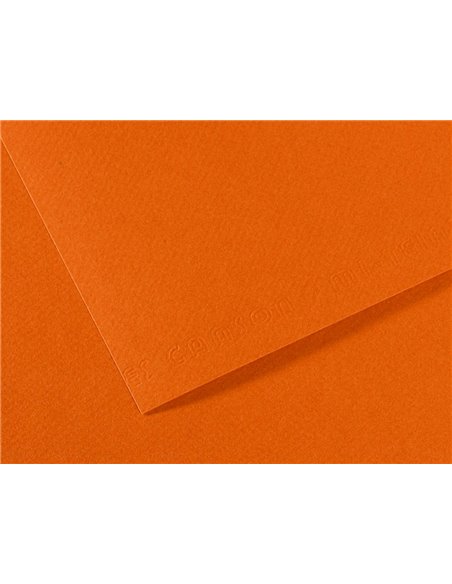 Papier dessin canson feuille mi-teintes n 502 grain gelatine haute teneur coton 160g 50x65cm unicolore havane.