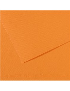 Papier dessin canson feuille mi-teintes n 384 grain gelatine haute teneur coton 160g 50x65cm unicolore saumon.