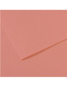 Papier dessin canson feuille mi-teintes n 352 grain gelatine haute teneur coton 160g 50x x65cm unicolore rose fonce.