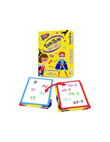 Jouer avec les chiffres ab ludis tam tam les soustractions niveaux ce cm 42 cartes.
