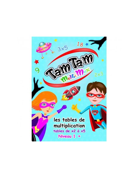 Jeu interdacta tam tam multimax niveau 1 42 cartes + 10 cartes aide-memoire reversible + 6 cartes regle.