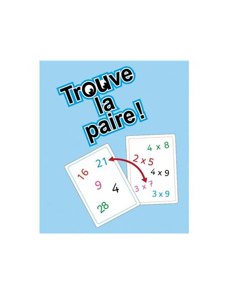 Jeu interdacta tam tam multimax niveau 1 42 cartes + 10 cartes aide-memoire reversible + 6 cartes regle.
