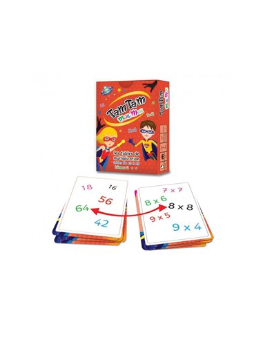 Jeu interdacta tam tam multimax niveau 2 42 cartes + 10 cartes aide-memoire reversible + 6 cartes regle.