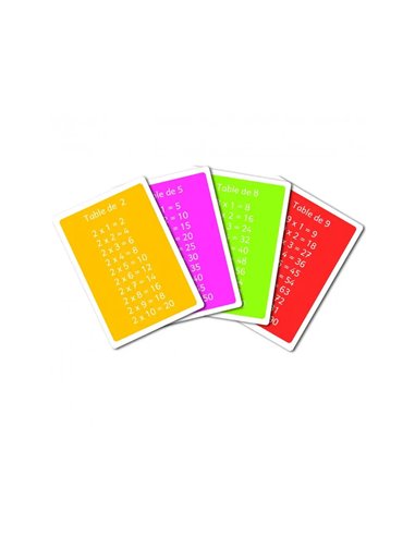 Jeu interdacta tam tam multimax niveau 2 42 cartes + 10 cartes aide-memoire reversible + 6 cartes regle.