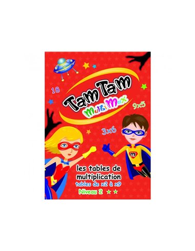 Jeu interdacta tam tam multimax niveau 2 42 cartes + 10 cartes aide-memoire reversible + 6 cartes regle.