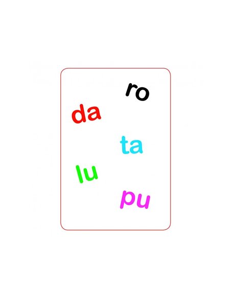 Jeu interdacta tam tam syllabes 42 cartes + 1 regle du jeu.