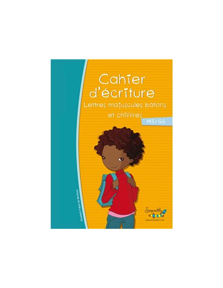 Cahier entrainement hamelin serpodile 21x29.7 cm majuscule baton a4 47 pages.