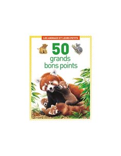 Bon point éditions lito les animaux et leurs petits texte pédagogique au verso 102x140mm boîte 50 unités.