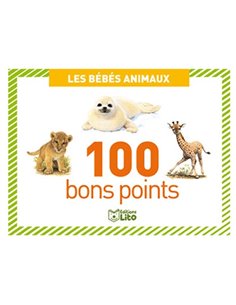 Bon point éditions lito bébés animaux texte pédagogique au verso 61x82mm boîte 100 unités.