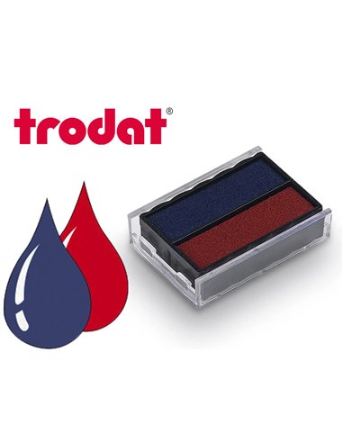 Cassette encrage trodat 6/4850a pour tampon encreur printy 4850/4820l1/4850l2/4850l8 taille empreinte 25x14mm noir.