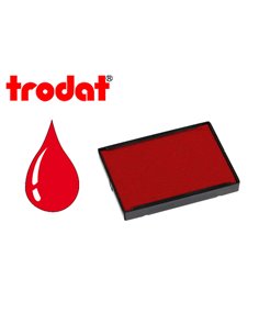 Cassette encrage trodat 6/4927c pour tampon encreur printy 4727/4927/4957 coloris rouge.