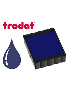 Cassette encrage trodat 6/4922b pour tampon encreur printy 4922 taille empreinte 20x20mm coloris bleu.