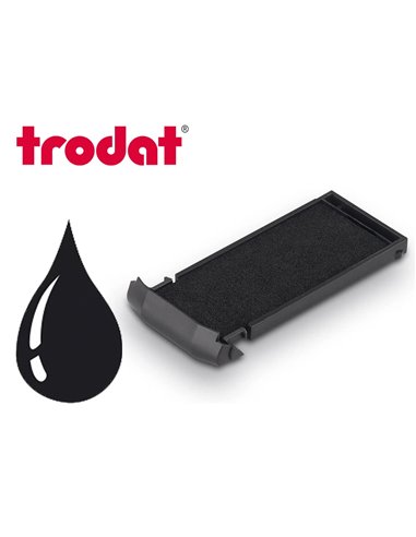 Cassette encrage trodat 6/9411 pour tampon mobile printy 9411 38x14mm coloris noir.