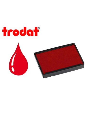Cassette encrage trodat 6/4929c pour tampon encreur printy 4929/4729 coloris rouge.