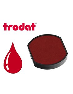 Cassette encrage trodat 6/46040c pour tampon encreur 46040 coloris rouge.