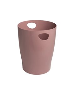 Corbeille a papier exacompta ecobin skandi capacite 15l coloris vieux rose.