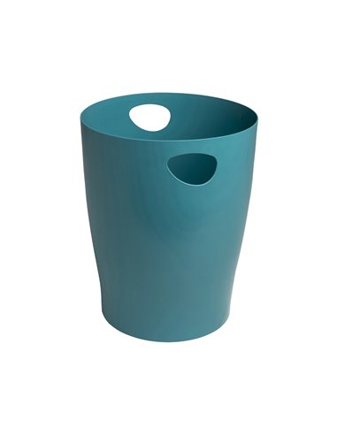 Corbeille a papier exacompta ecobin skandi capacite 15l coloris bleu pacifique.