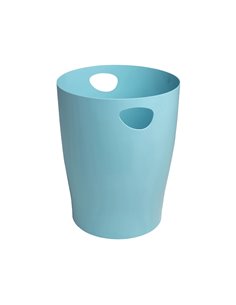 Corbeille a papier exacompta ecobin skandi capacite 15l coloris bleu givre.