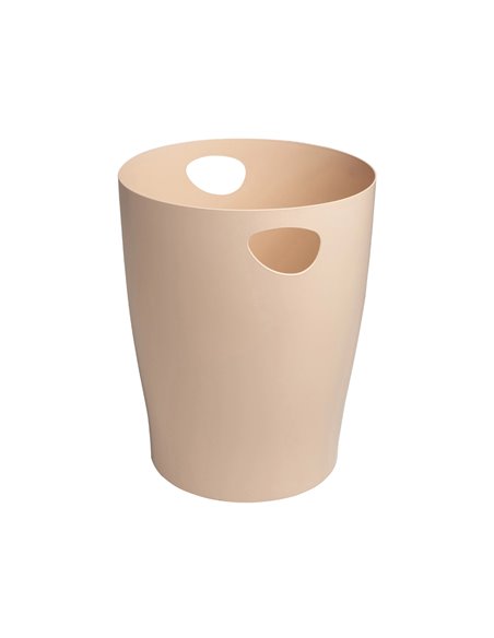 Corbeille a papier exacompta ecobin skandi capacite 15l coloris nude.