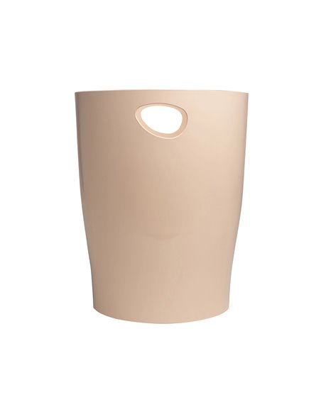 Corbeille a papier exacompta ecobin skandi capacite 15l coloris nude.