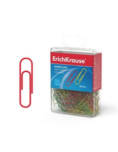 Pinces colorées plastifiées Erichkrause - Fil d'acier de haute qualité - Résistantes à la corrosion - Colorées