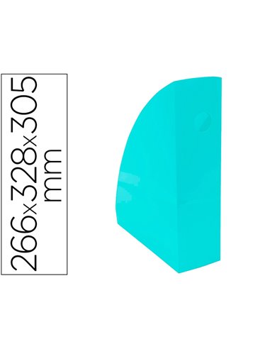 Porte revues exacompta mag-cube pour documents a4 pastel vert pastel.