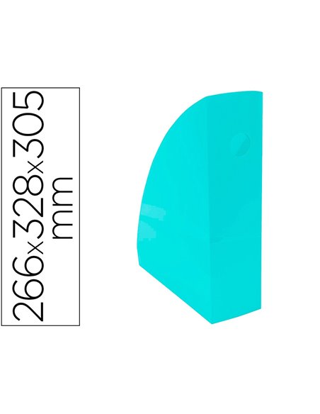 Porte revues exacompta mag-cube pour documents a4 pastel vert pastel.