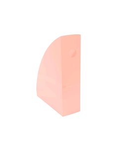 Porte revues exacompta mag-cube pour documents a4 pastel corail. 2