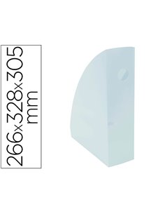 Porte revues exacompta mag-cube pour documents a4 pastel bleu pastel.